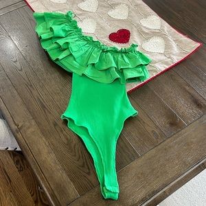 Super cute one shoulder bodysuit